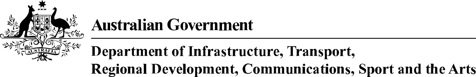 Department of Infrastructure, Transport, Regional Development, Communications and the Arts